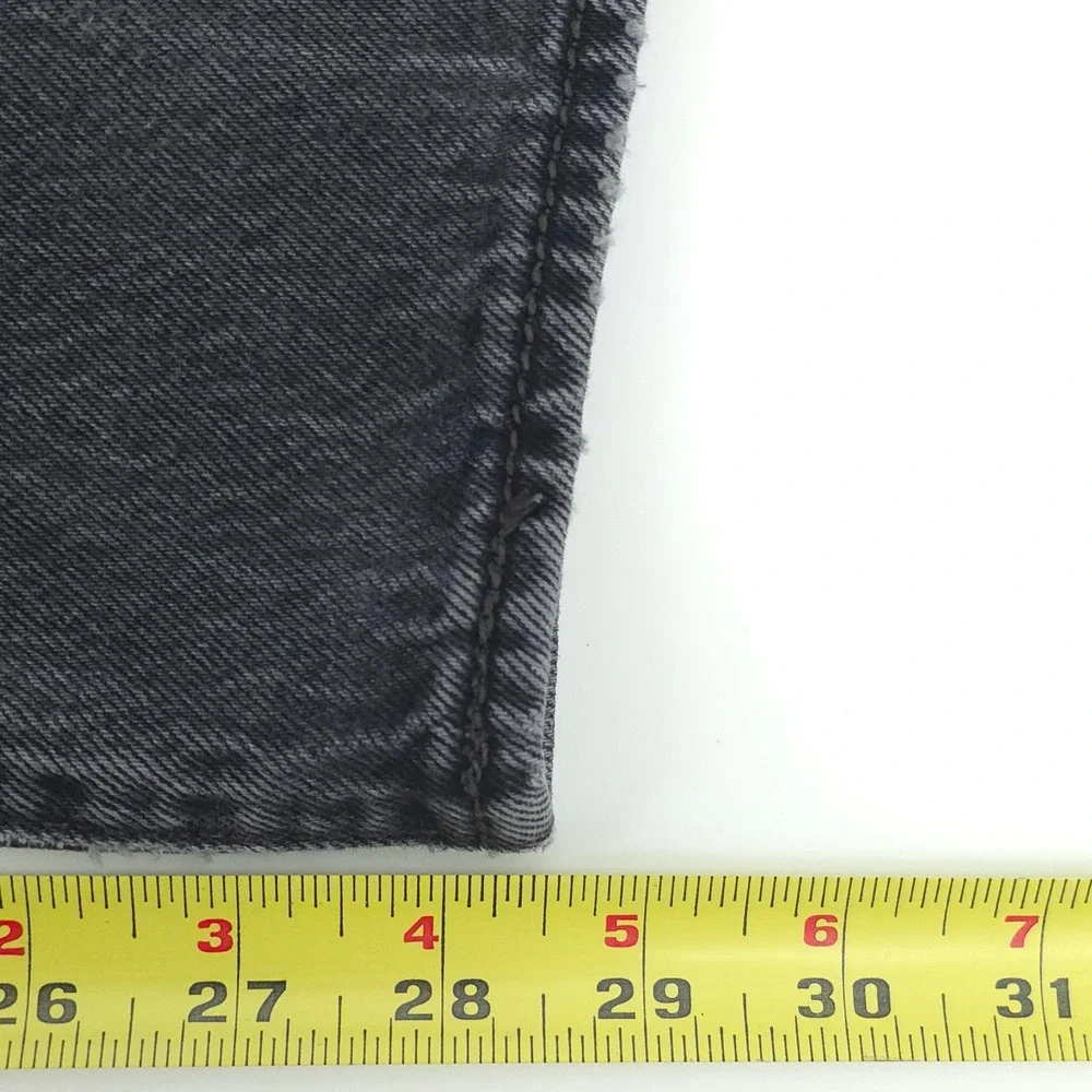 Levis Mens Jeans 501 Original Fit 38x30 Gray Straight Leg Denim Classic